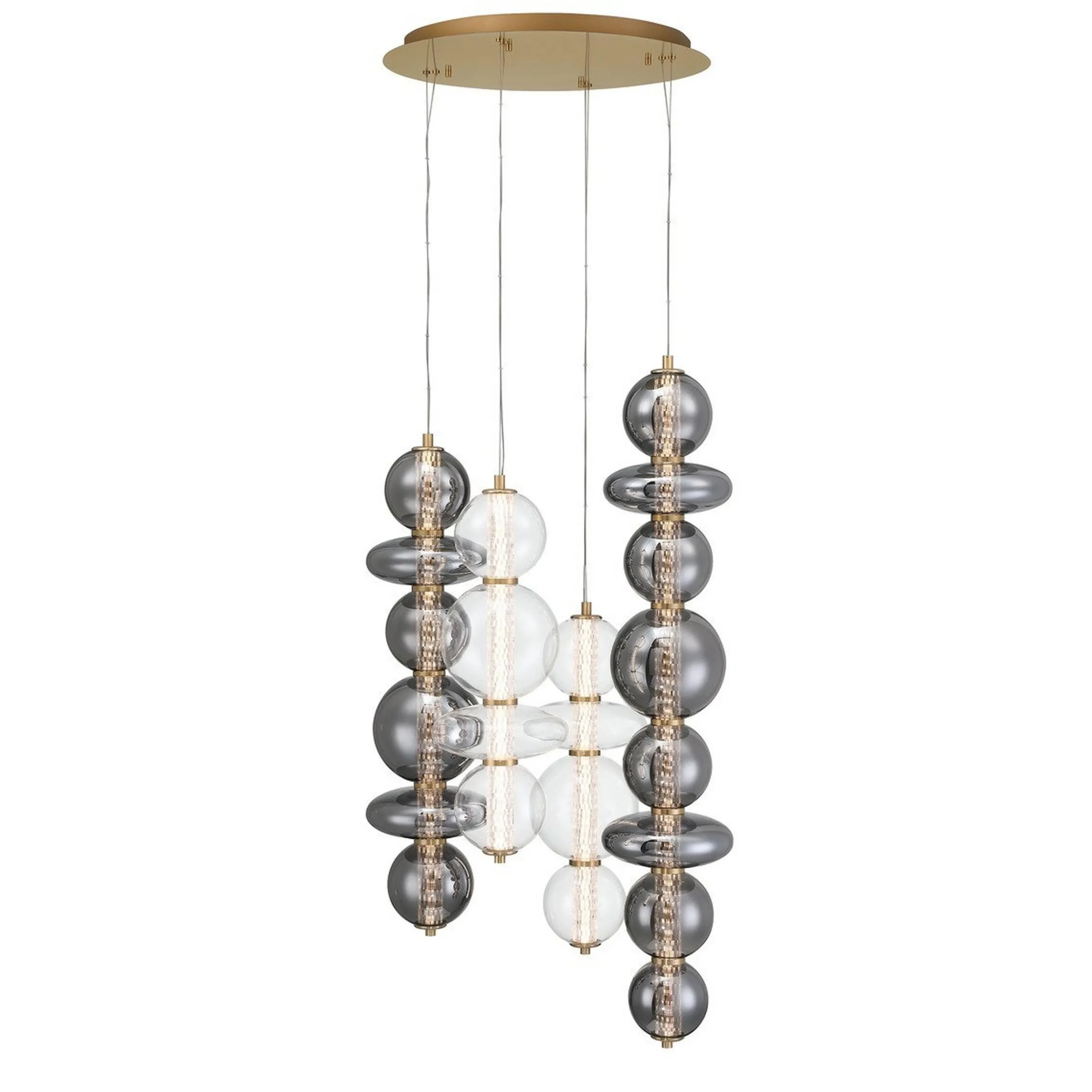 Spectrogram LED Chandelier - 4 Light
