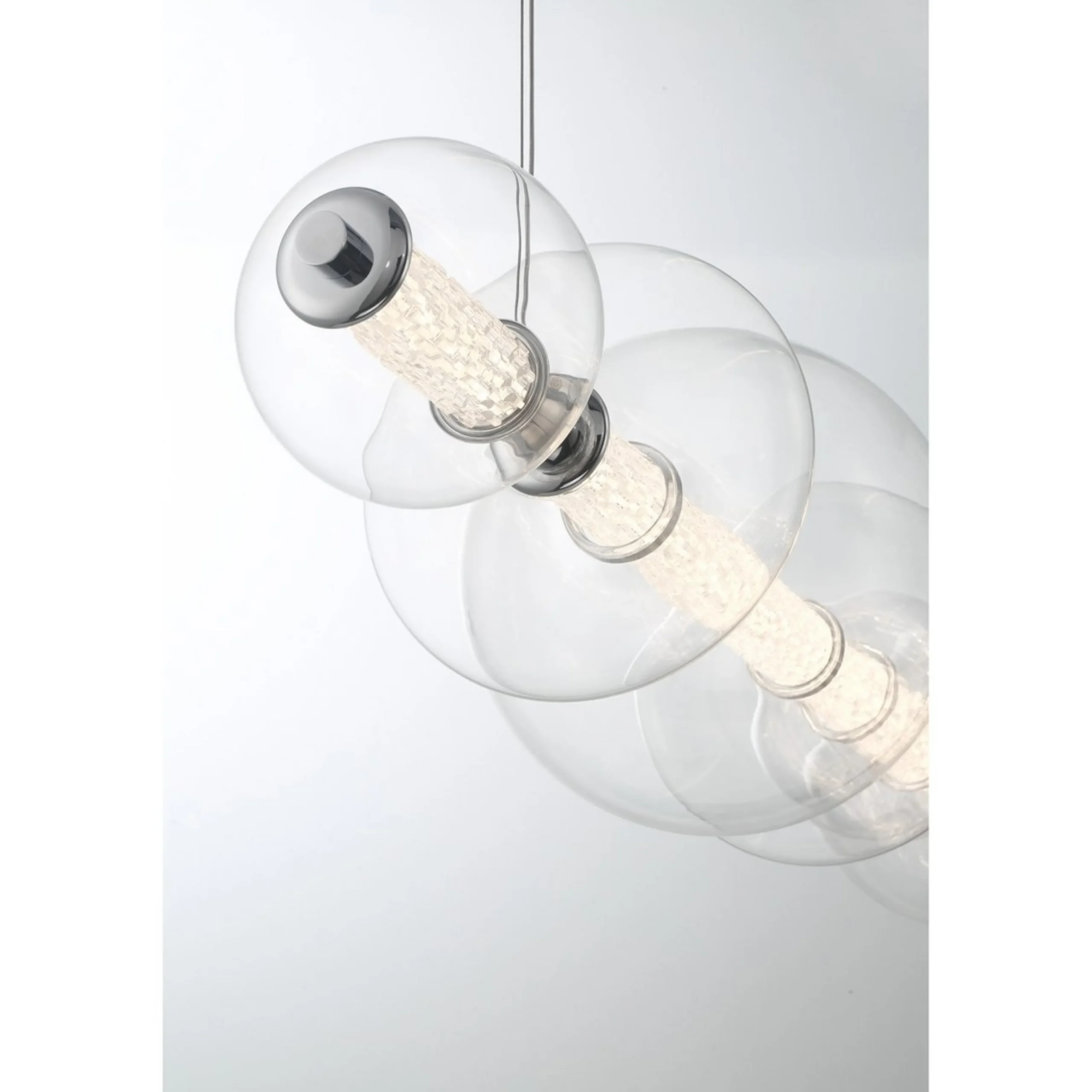 Spectrogram LED Island Chandelier - Clear