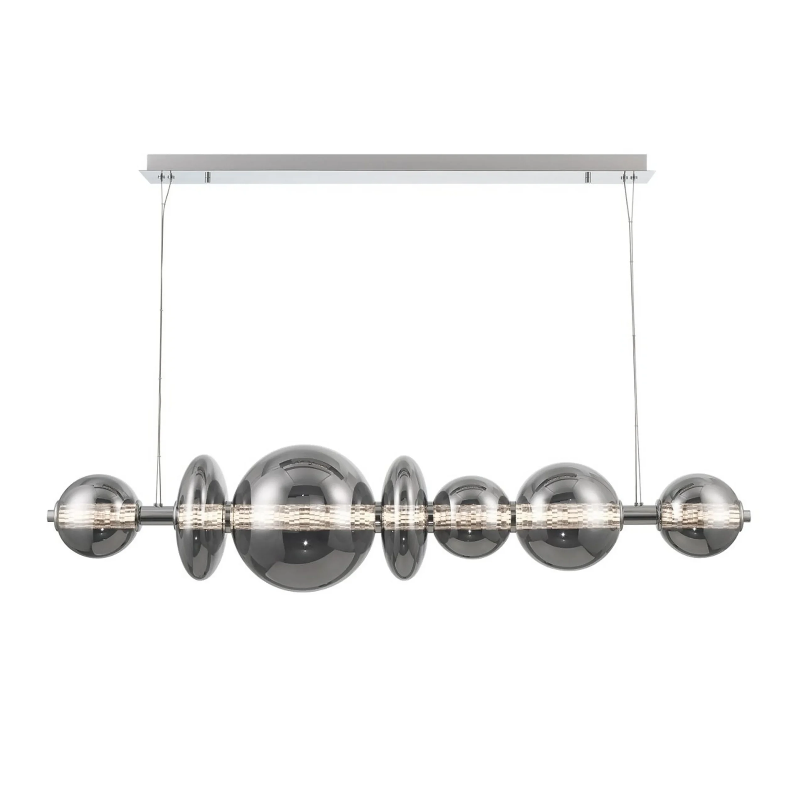 Spectrogram LED Island Chandelier - Smoke