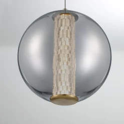 Spectrogram LED Pendant - Smoke
