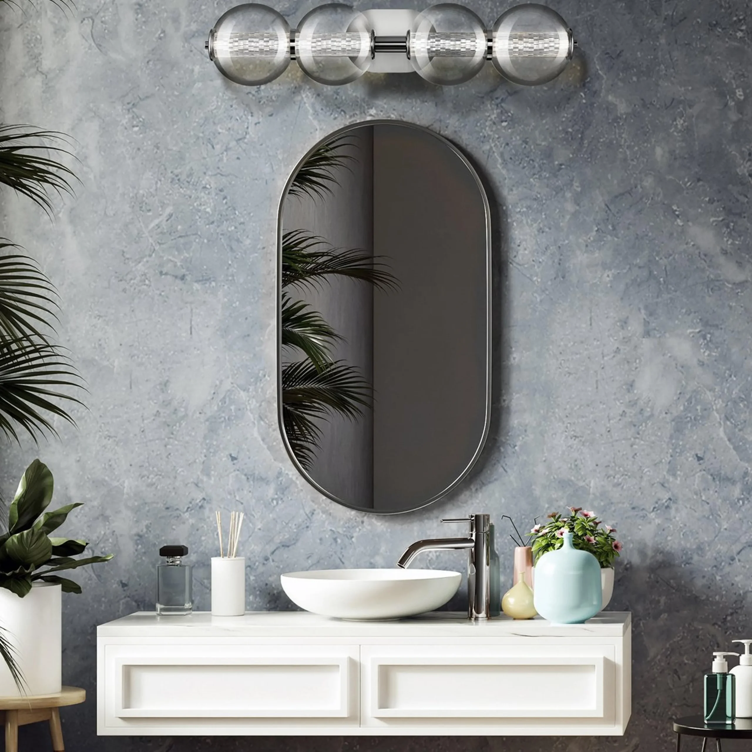 Spectrogram LED Vanity Light - 4 Light