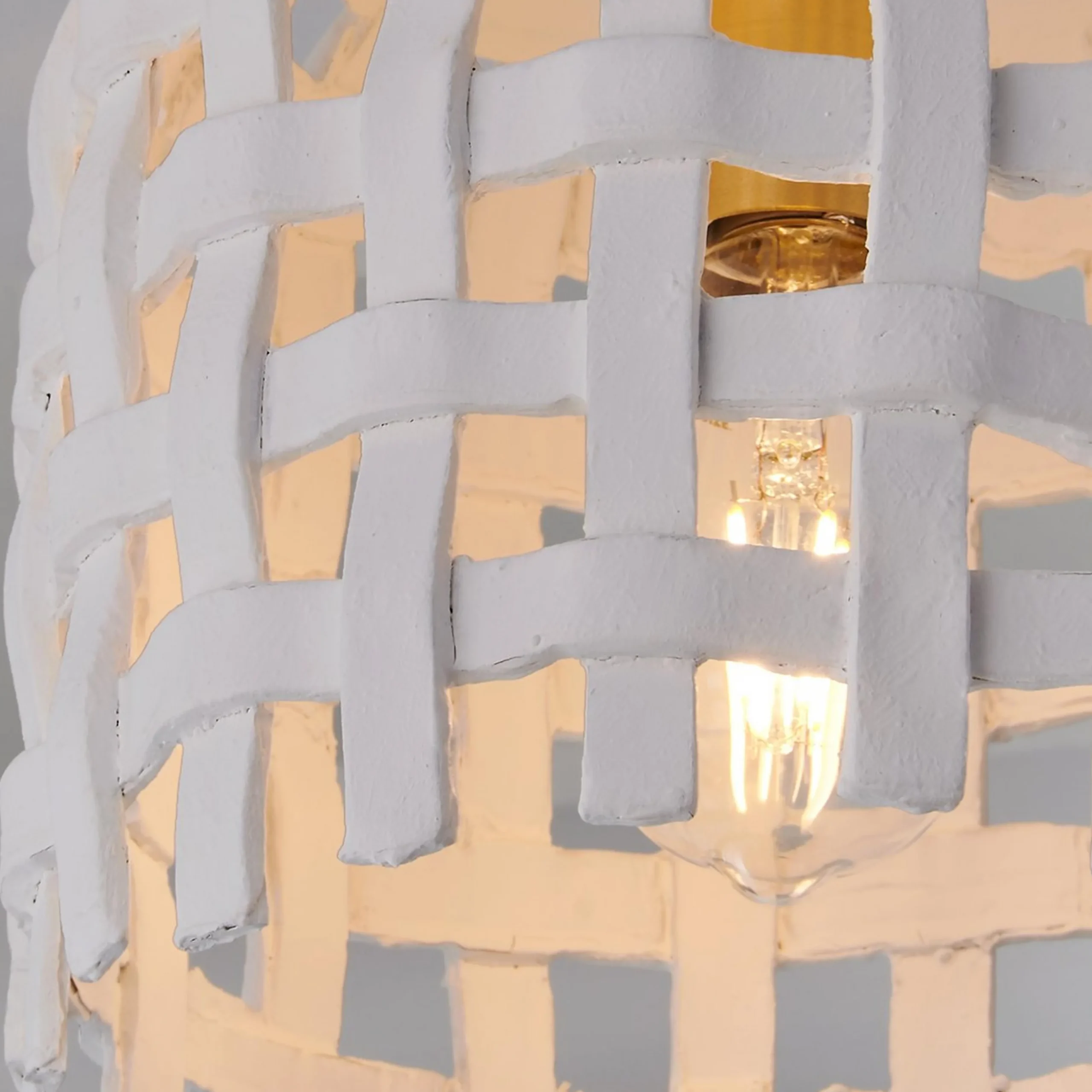 Splint Weave Ceiling Light