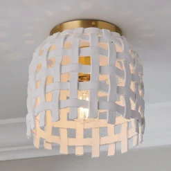 Splint Weave Ceiling Light