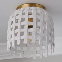 Splint Weave Ceiling Light