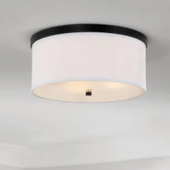 Springfield Linen Shade Ceiling Light