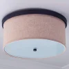 Springfield Linen Shade Ceiling Light