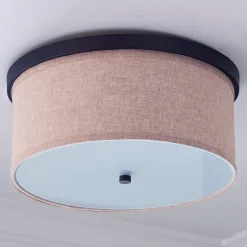 Springfield Linen Shade Ceiling Light