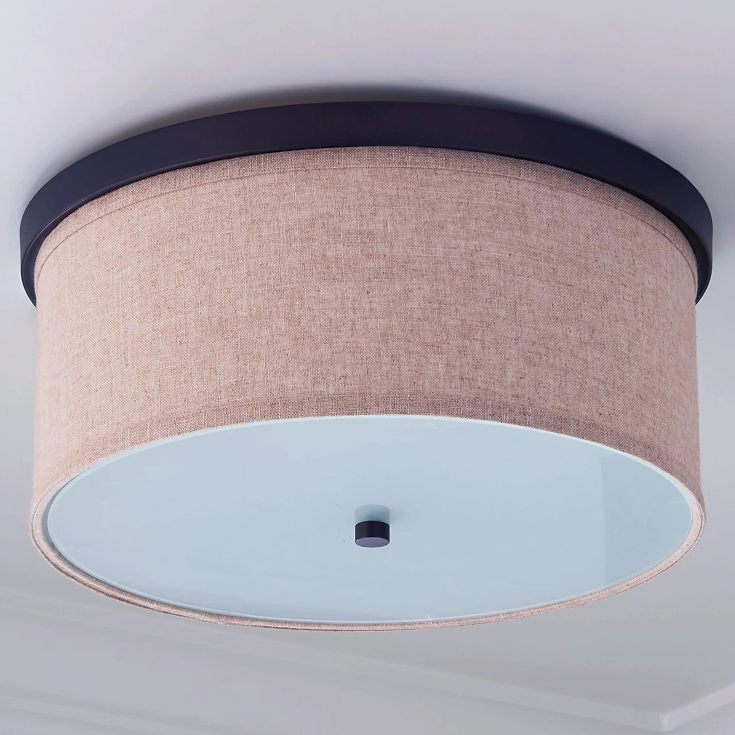 Springfield Linen Shade Ceiling Light