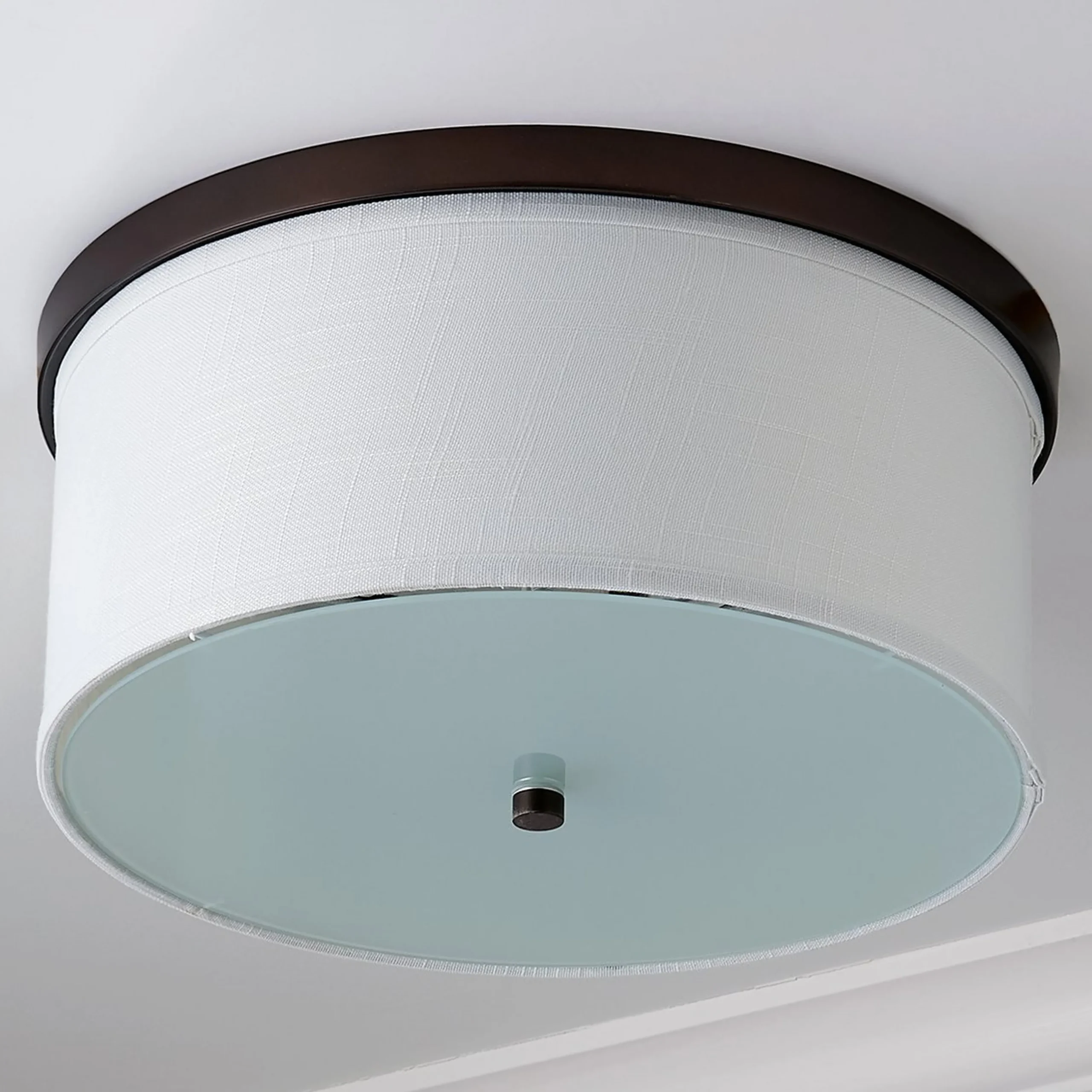 Springfield Linen Shade Ceiling Light