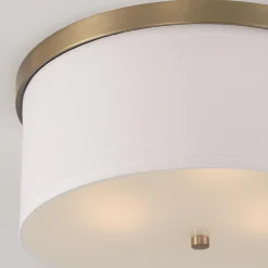 Springfield Linen Shade Ceiling Light