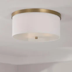 Springfield Linen Shade Ceiling Light