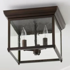 Square Off Outdoor Ceiling Light