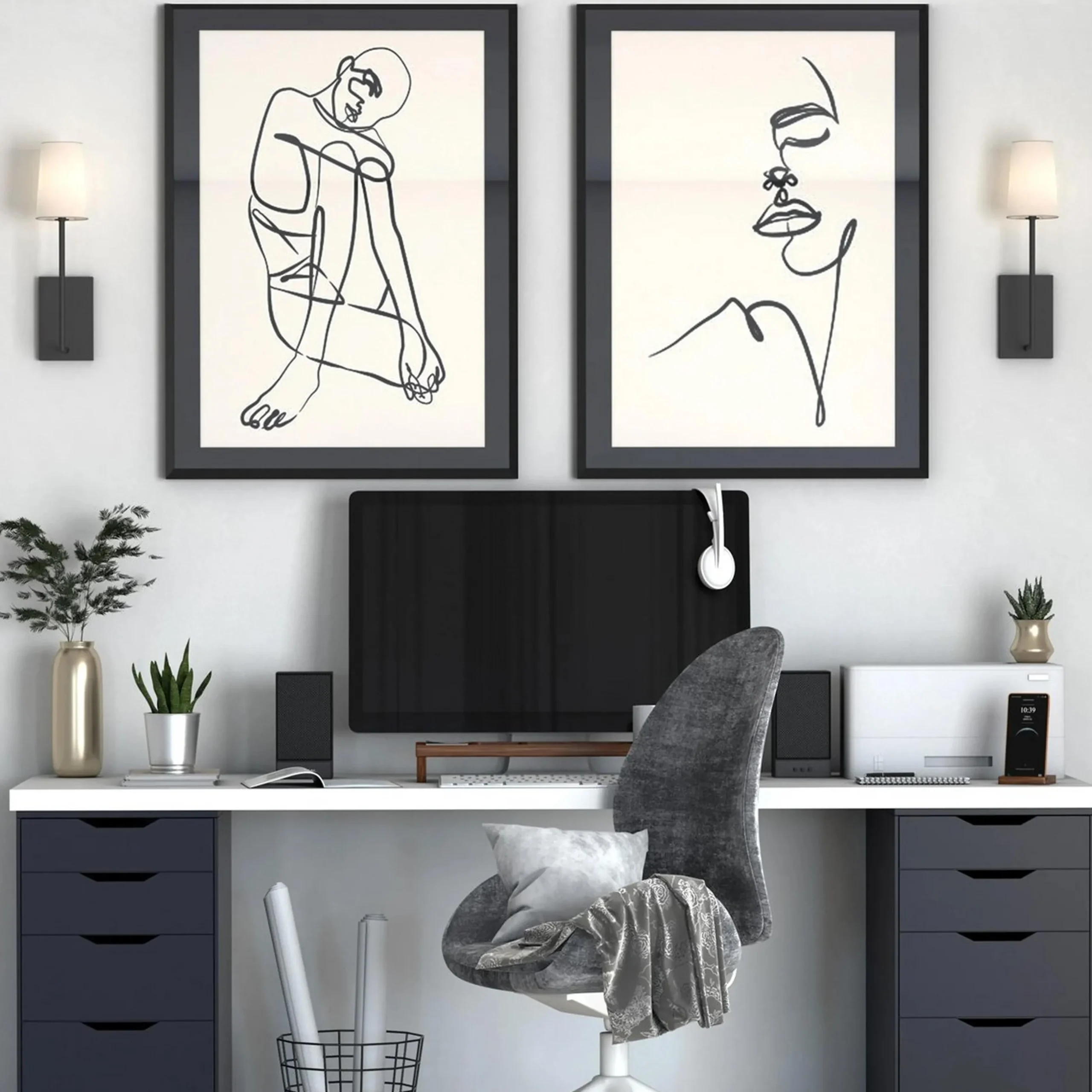 Stark Minimalist Sconce - 1 Light