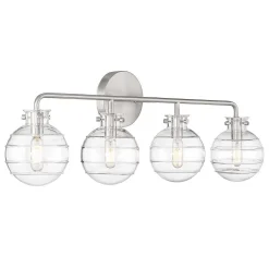 Striped Sphere Vanity Light - 4 Light