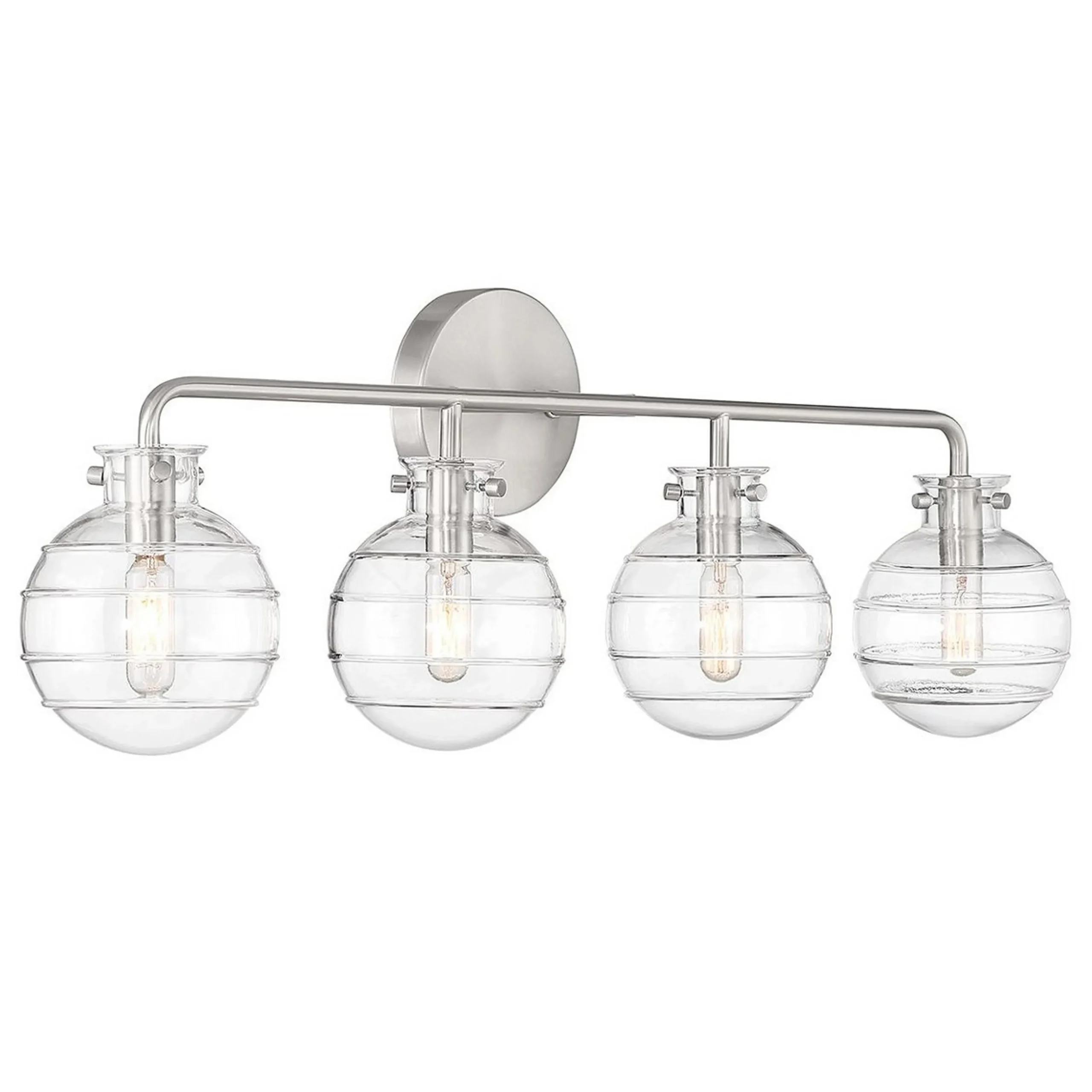 Striped Sphere Vanity Light - 4 Light