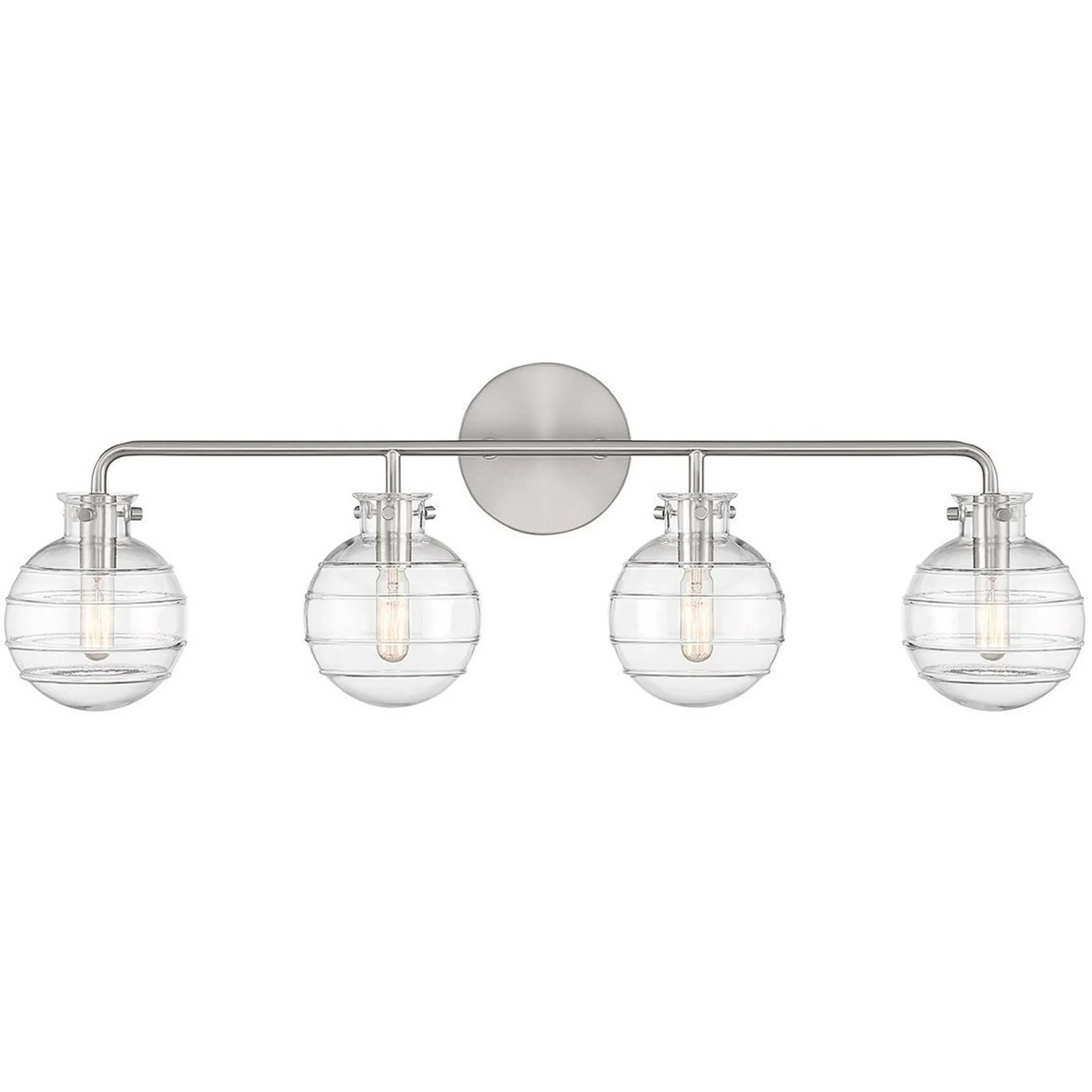 Striped Sphere Vanity Light - 4 Light