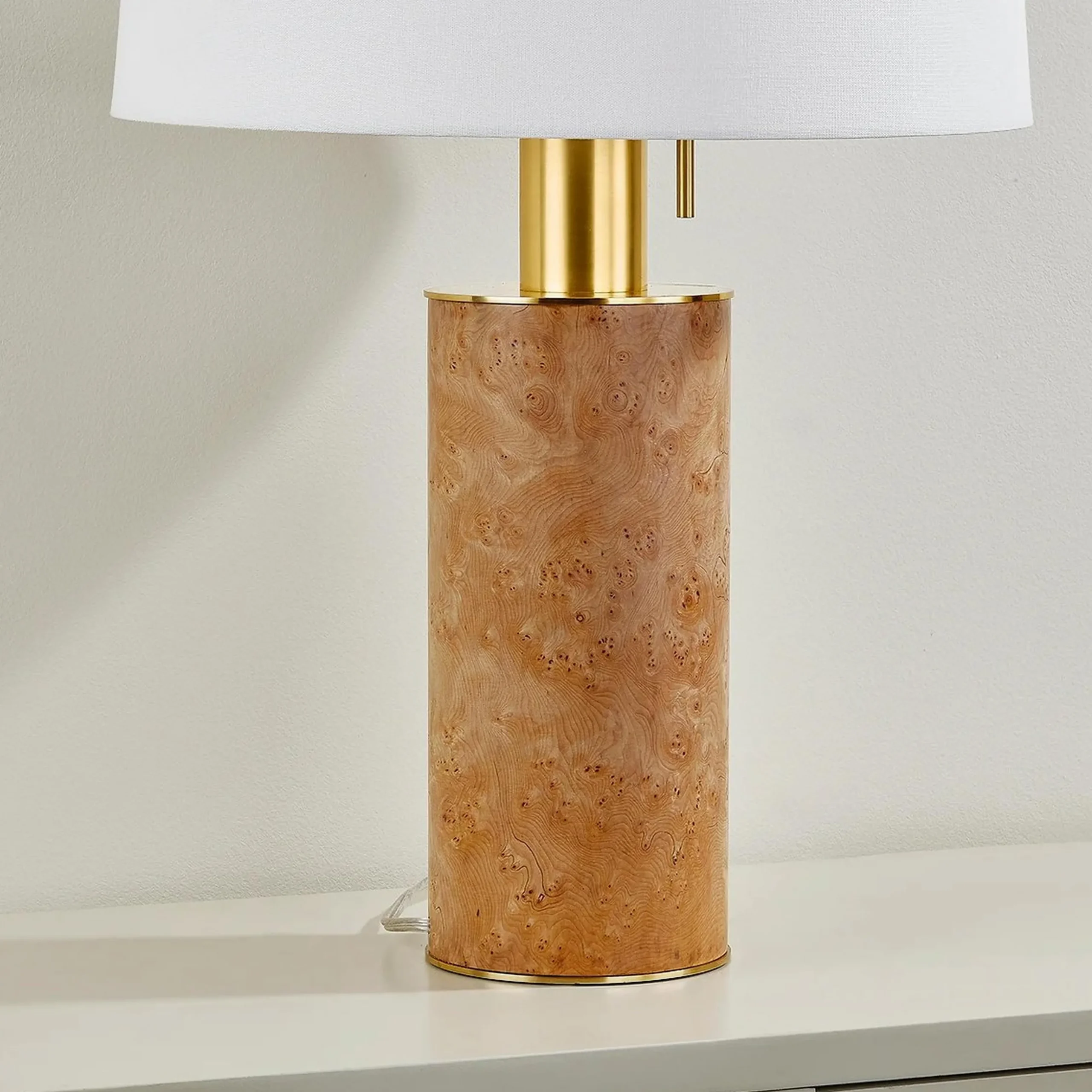 Swirling Burl Table Lamp