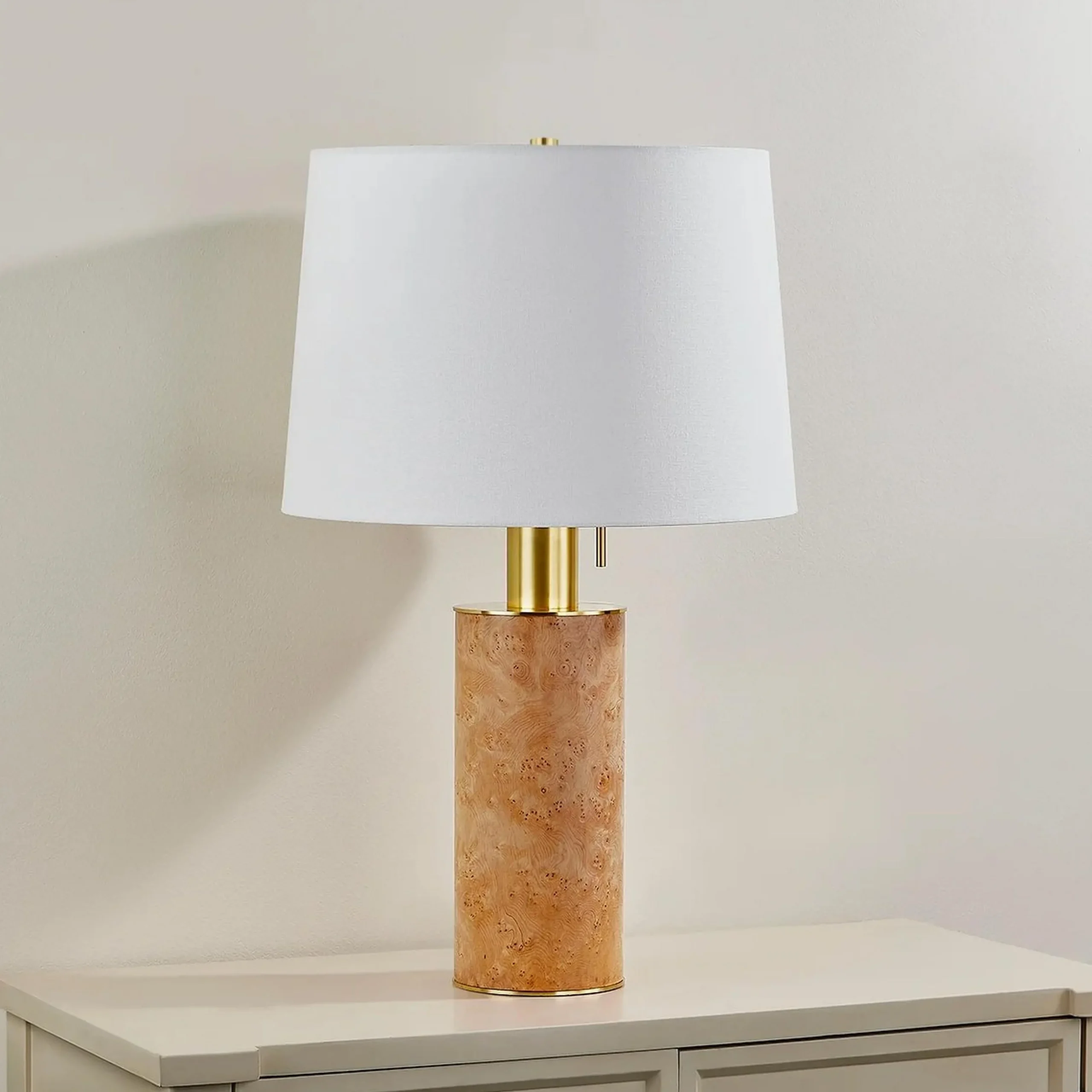 Swirling Burl Table Lamp