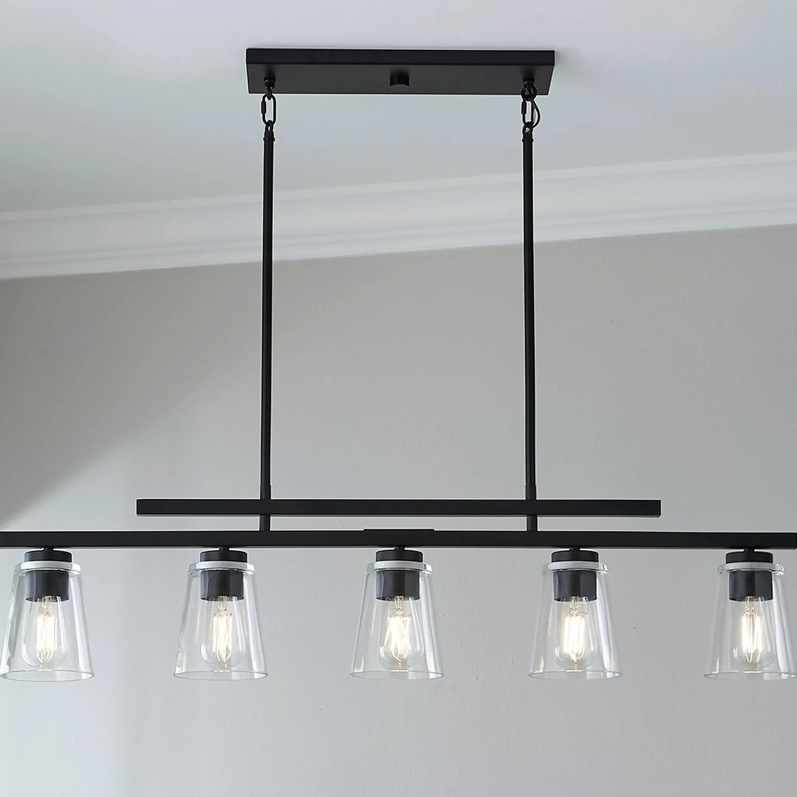 T Bar Taper Island Chandelier