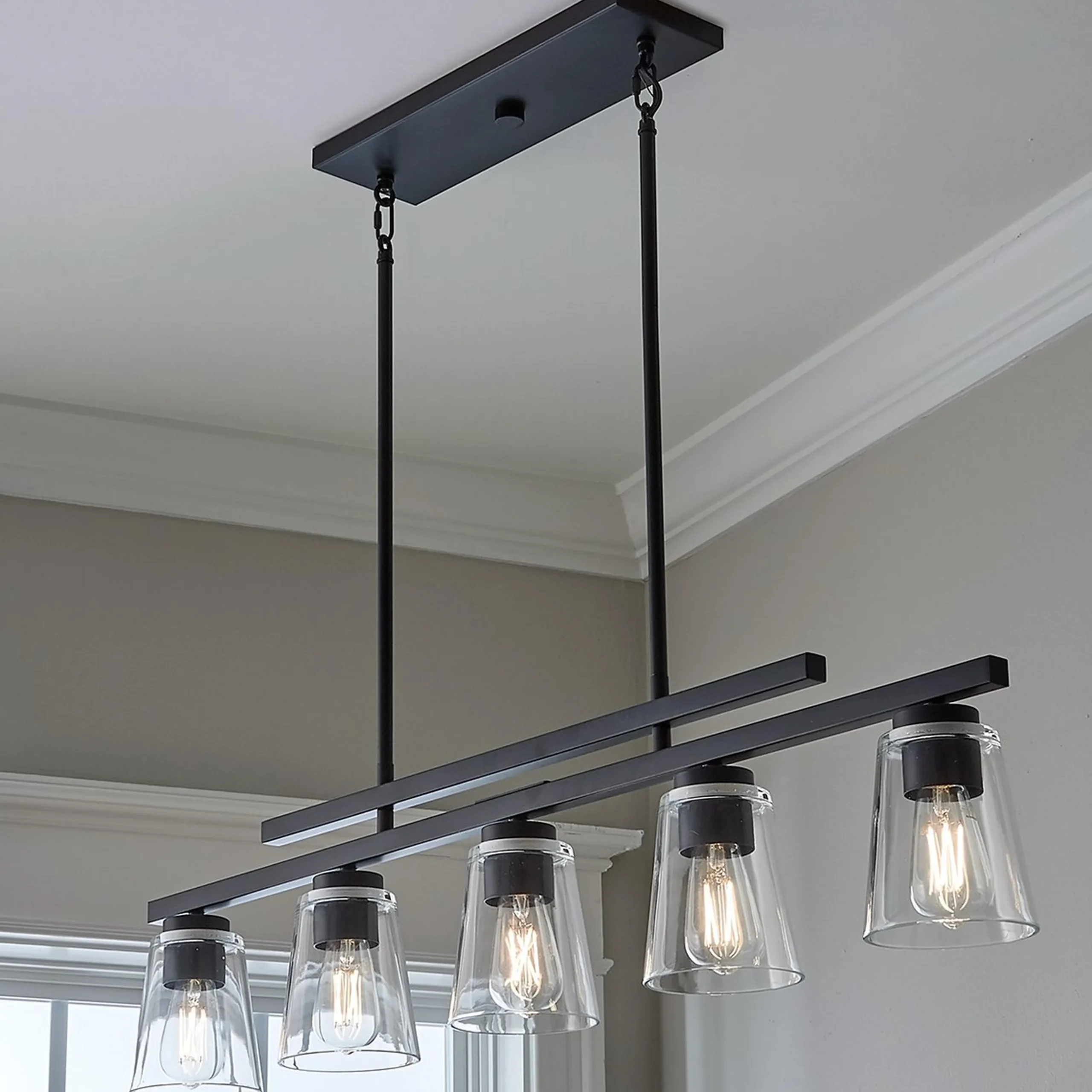 T Bar Taper Island Chandelier