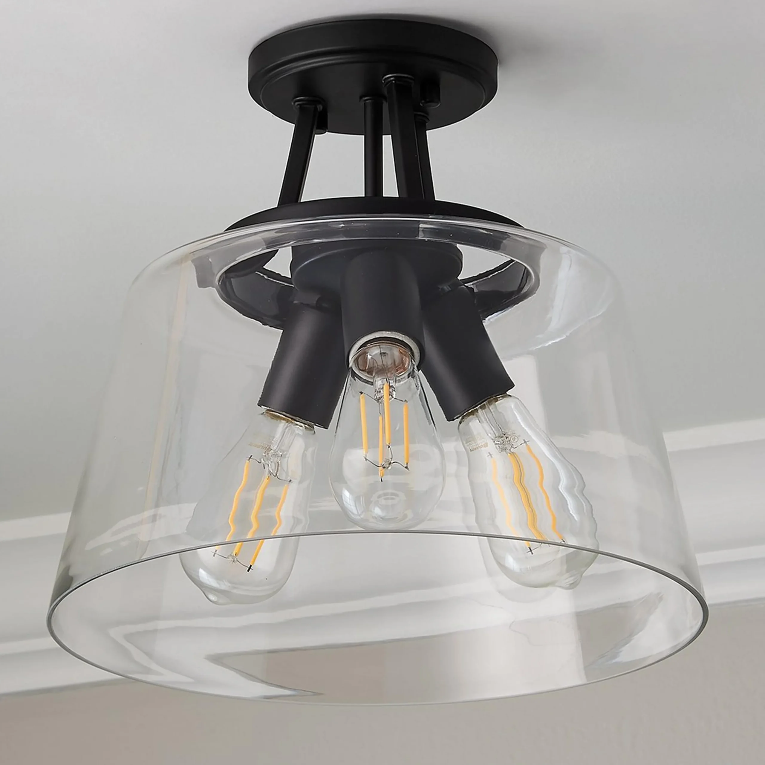 T Bar Taper Semi-Flush Ceiling Light