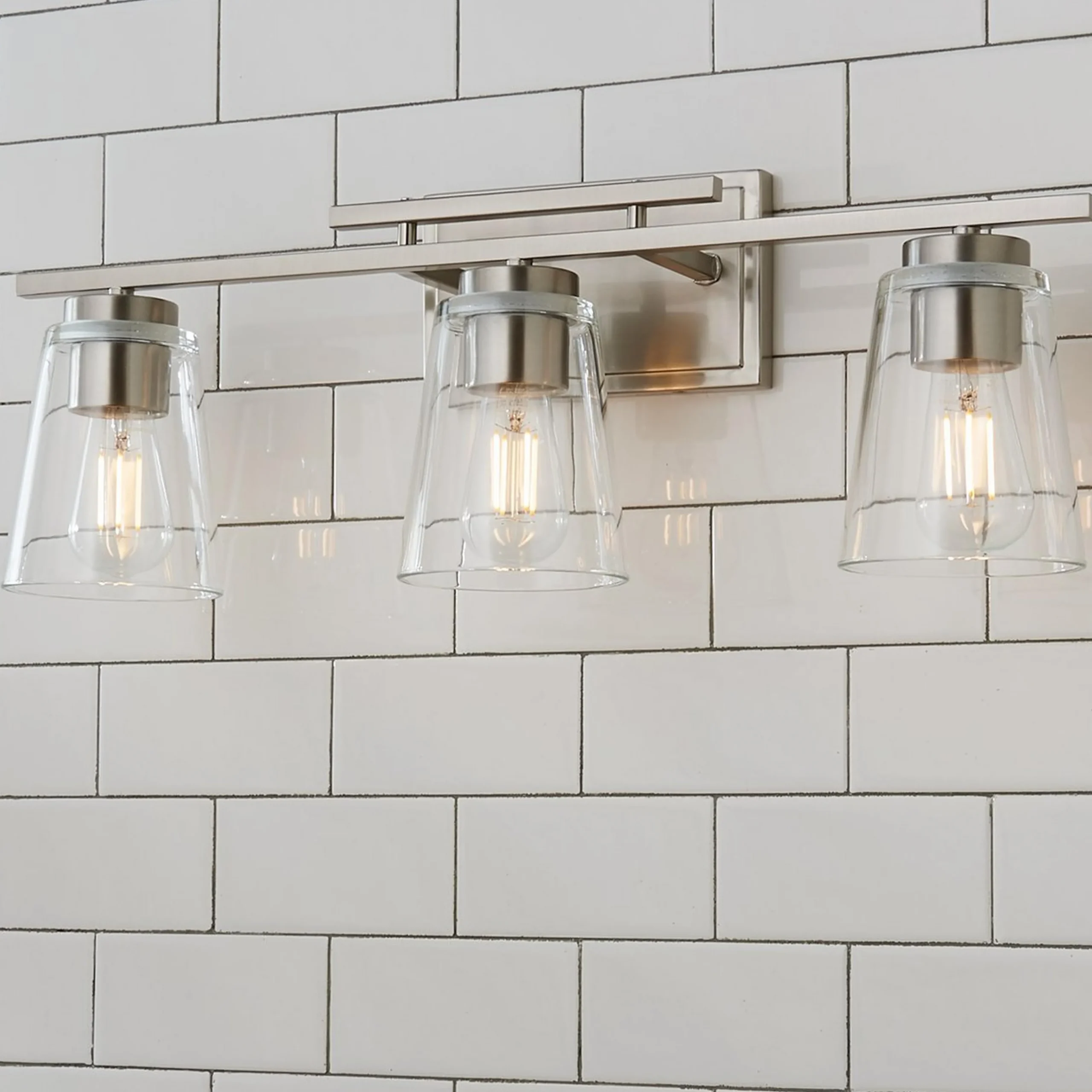 T Bar Taper Vanity Light - 3 Light