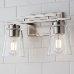 T Bar Taper Vanity Light - 2 Light