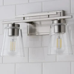 T Bar Taper Vanity Light - 2 Light