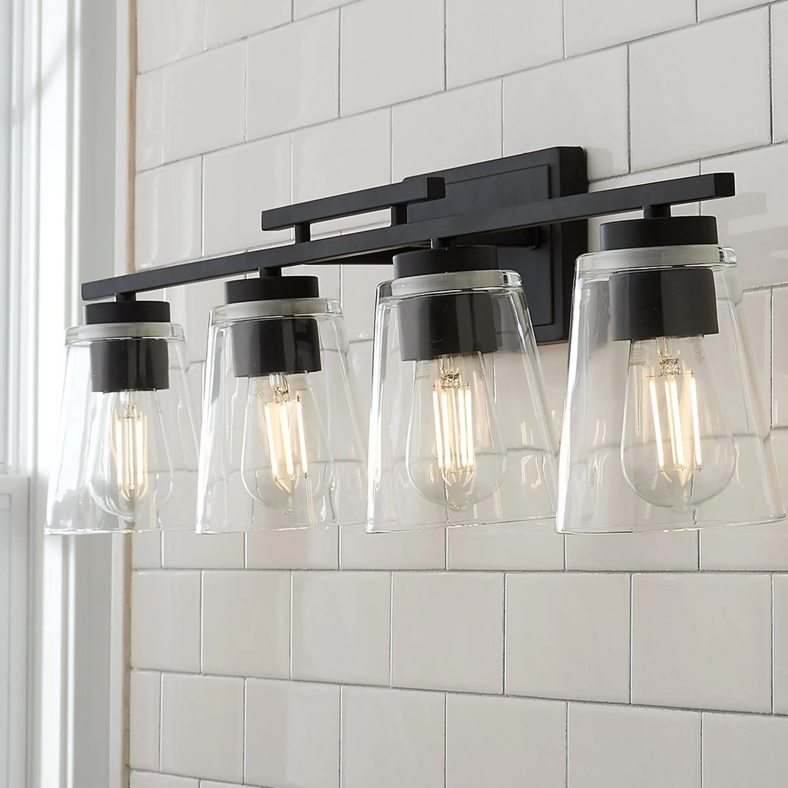 T Bar Taper Vanity Light - 4 Light