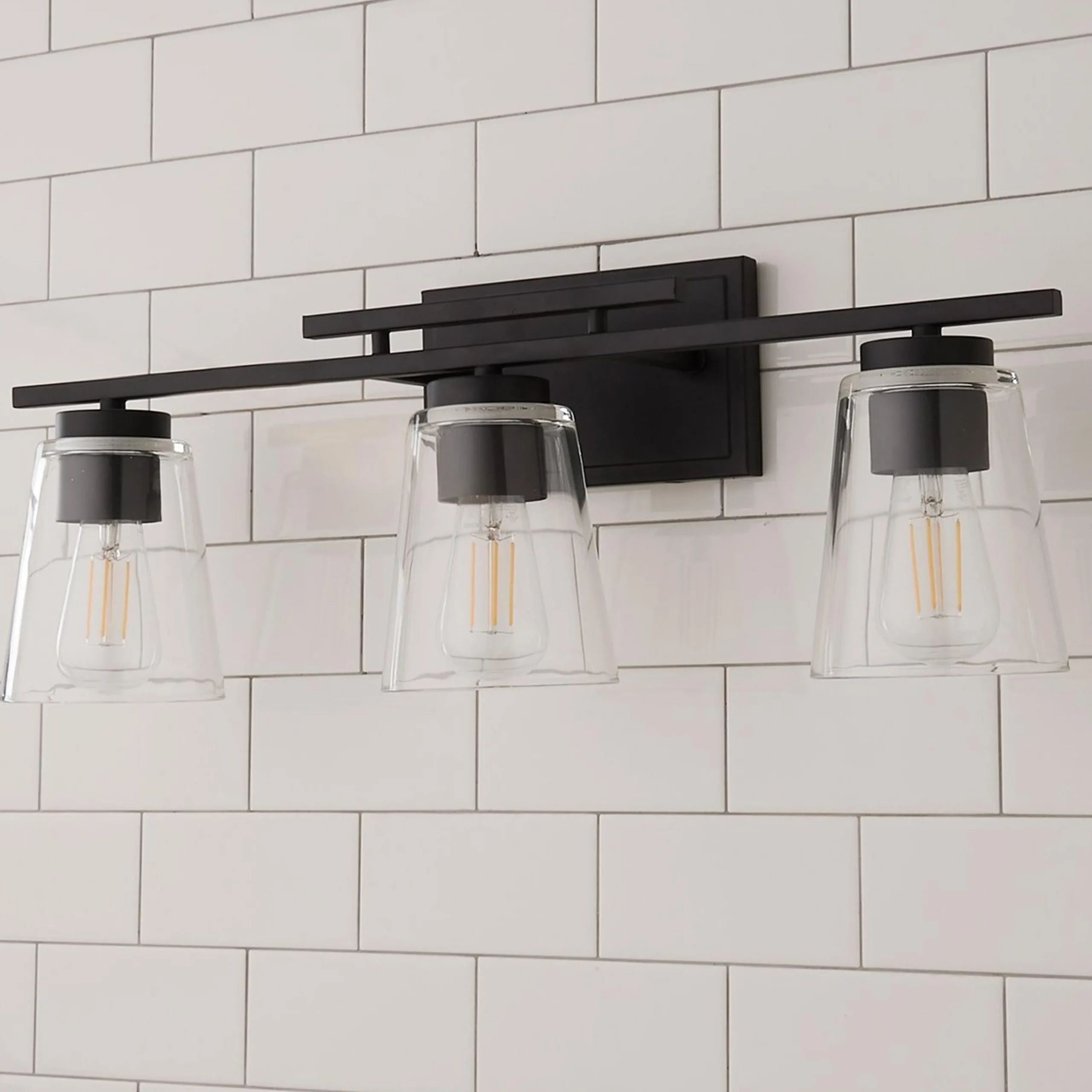 T Bar Taper Vanity Light - 3 Light
