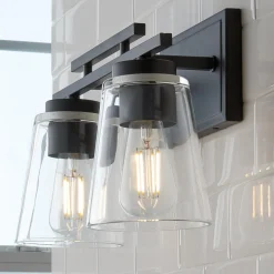 T Bar Taper Vanity Light - 2 Light