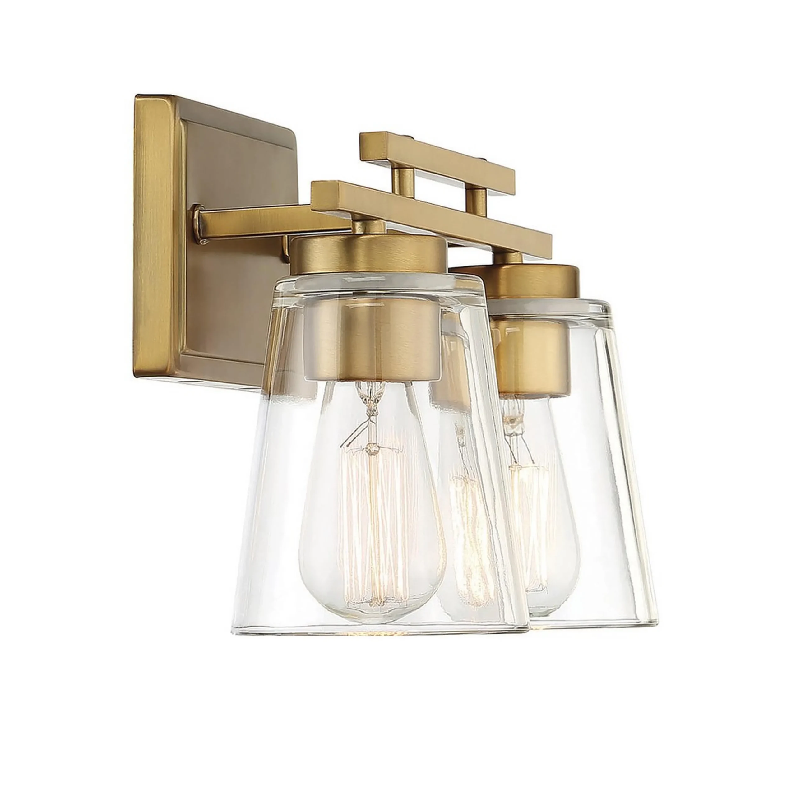 T Bar Taper Vanity Light - 2 Light