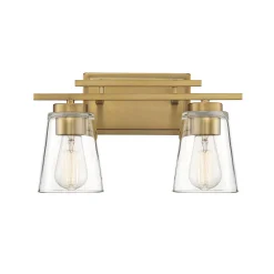 T Bar Taper Vanity Light - 2 Light