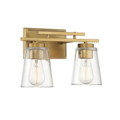 T Bar Taper Vanity Light - 2 Light