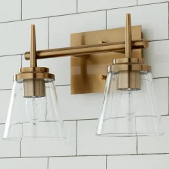 Tapered Spike Vanity Light - 2 Light