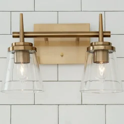 Tapered Spike Vanity Light - 2 Light