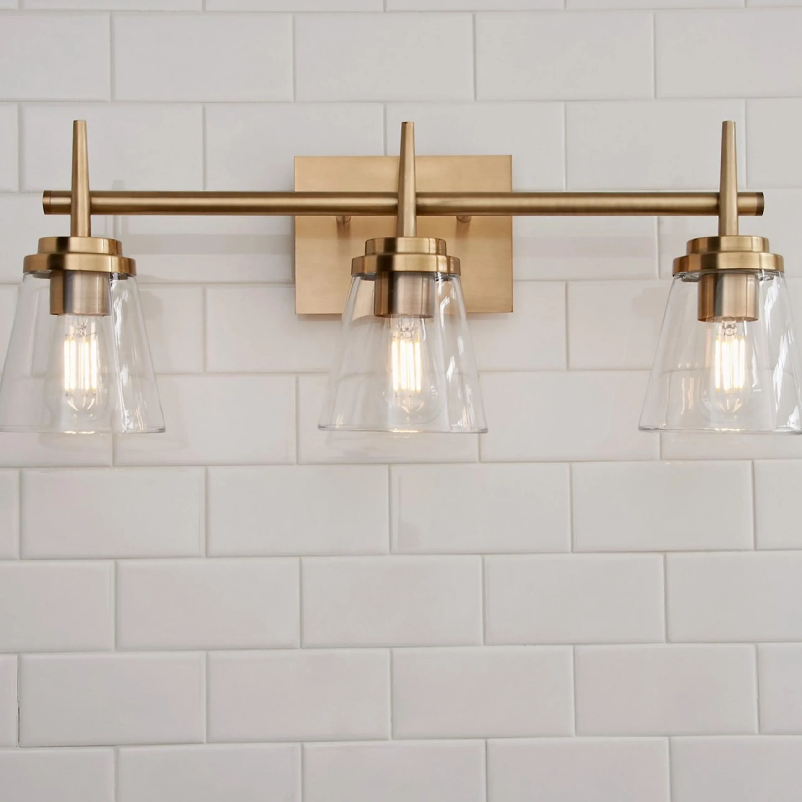 Tapered Spike Vanity Light - 3 Light