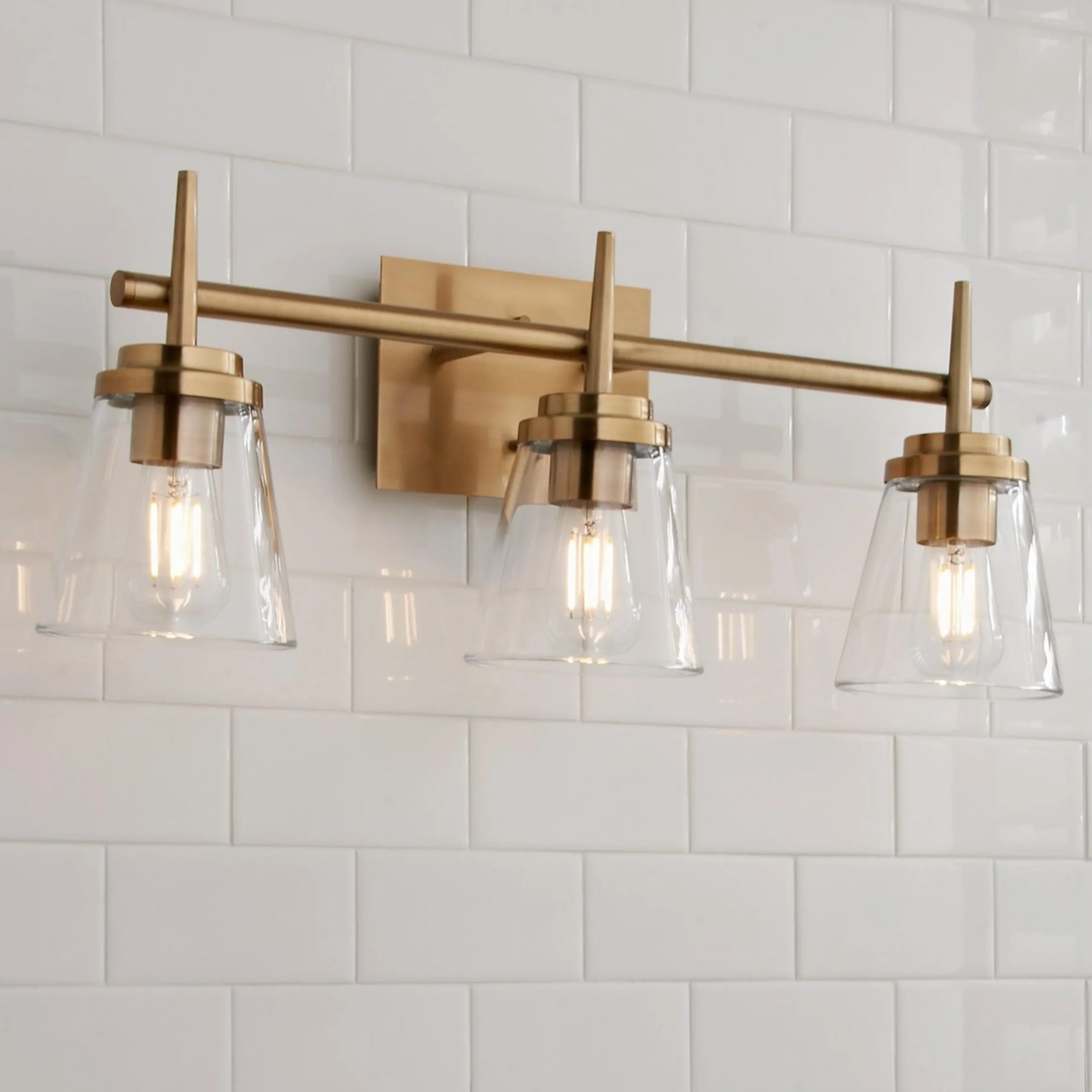 Tapered Spike Vanity Light - 3 Light