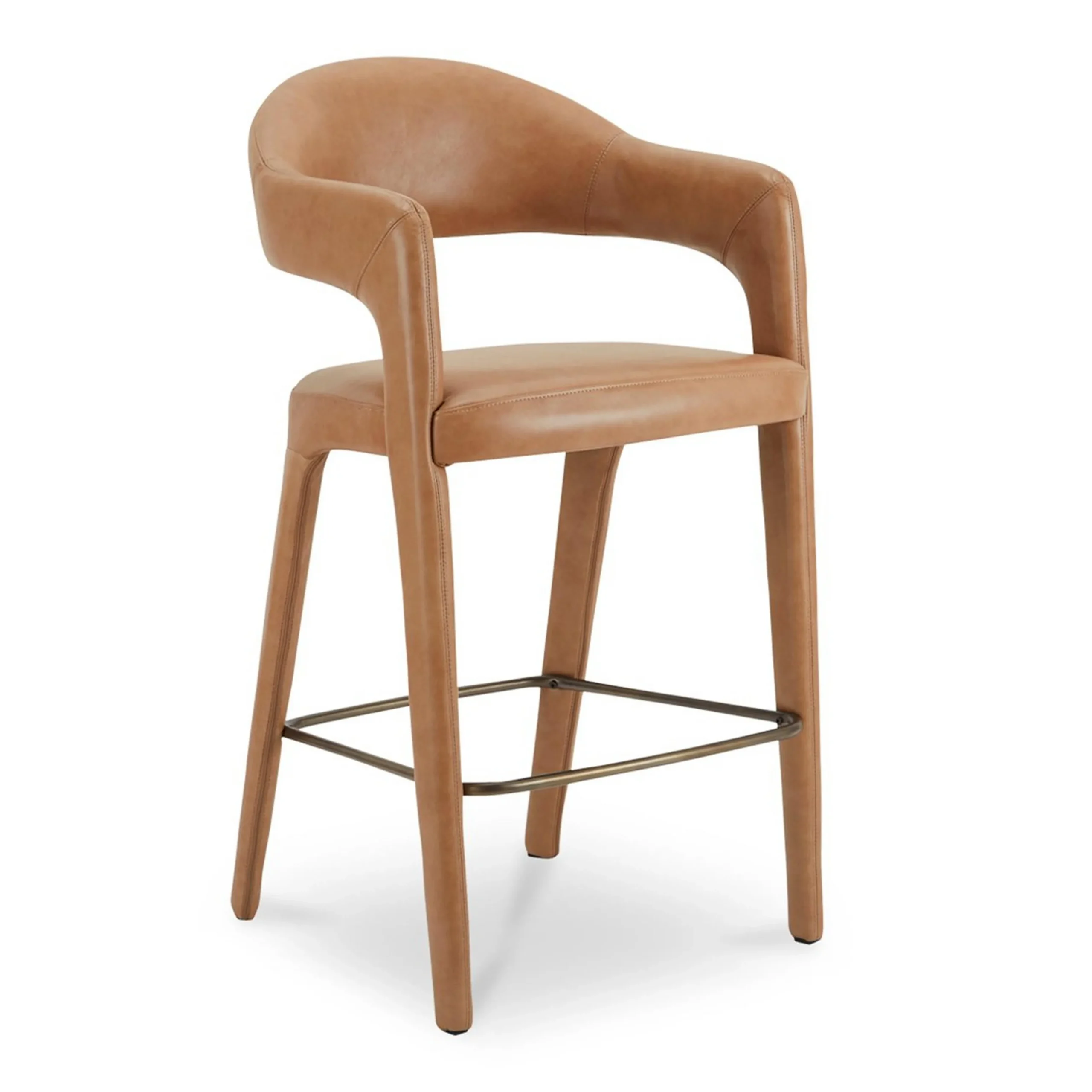 Tati Leather Bar Stool