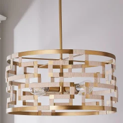 Threaded Grid Chandelier
