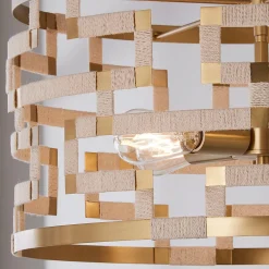 Threaded Grid Chandelier