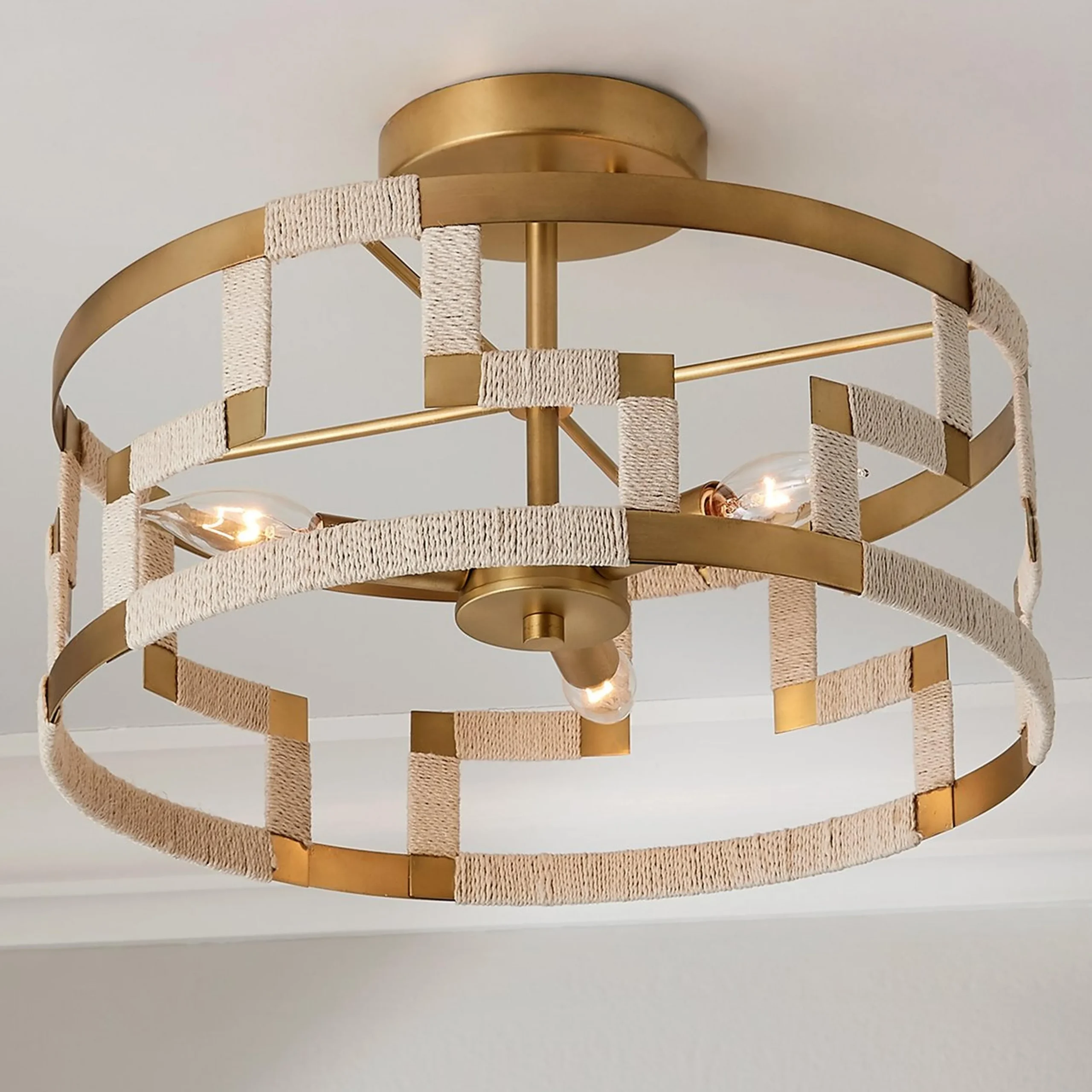 Threaded Grid Convertible Ceiling Light