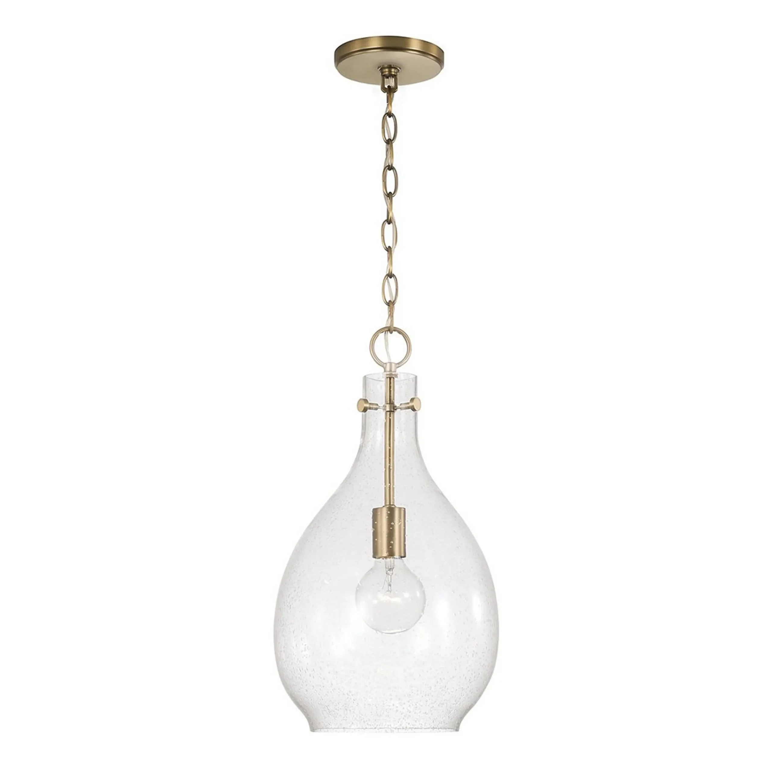 Tierni Pendant - Seeded Glass