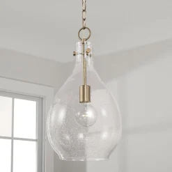 Tierni Pendant - Seeded Glass