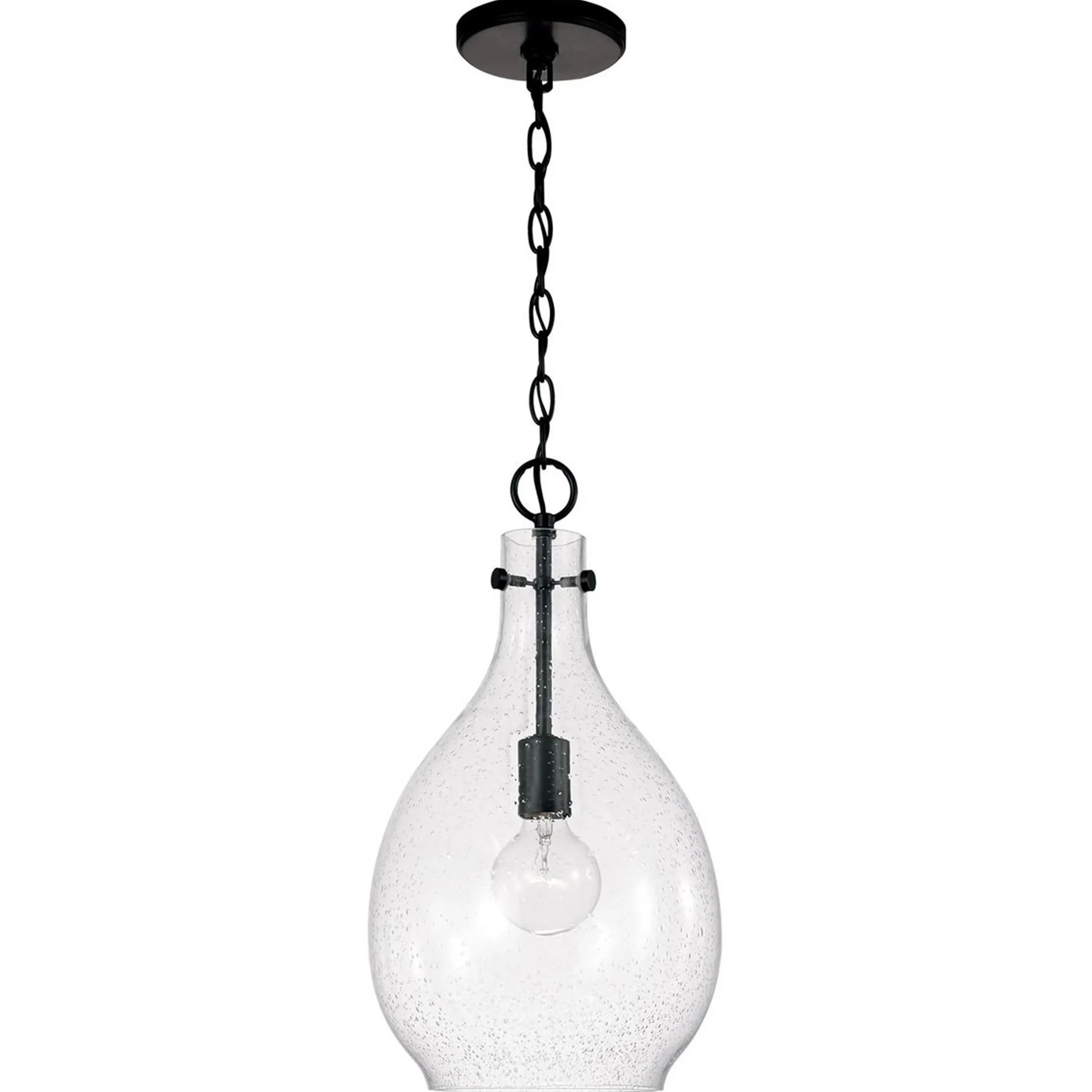 Tierni Pendant - Seeded Glass
