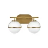 Tilburg Globe Vanity Light - 2 Light