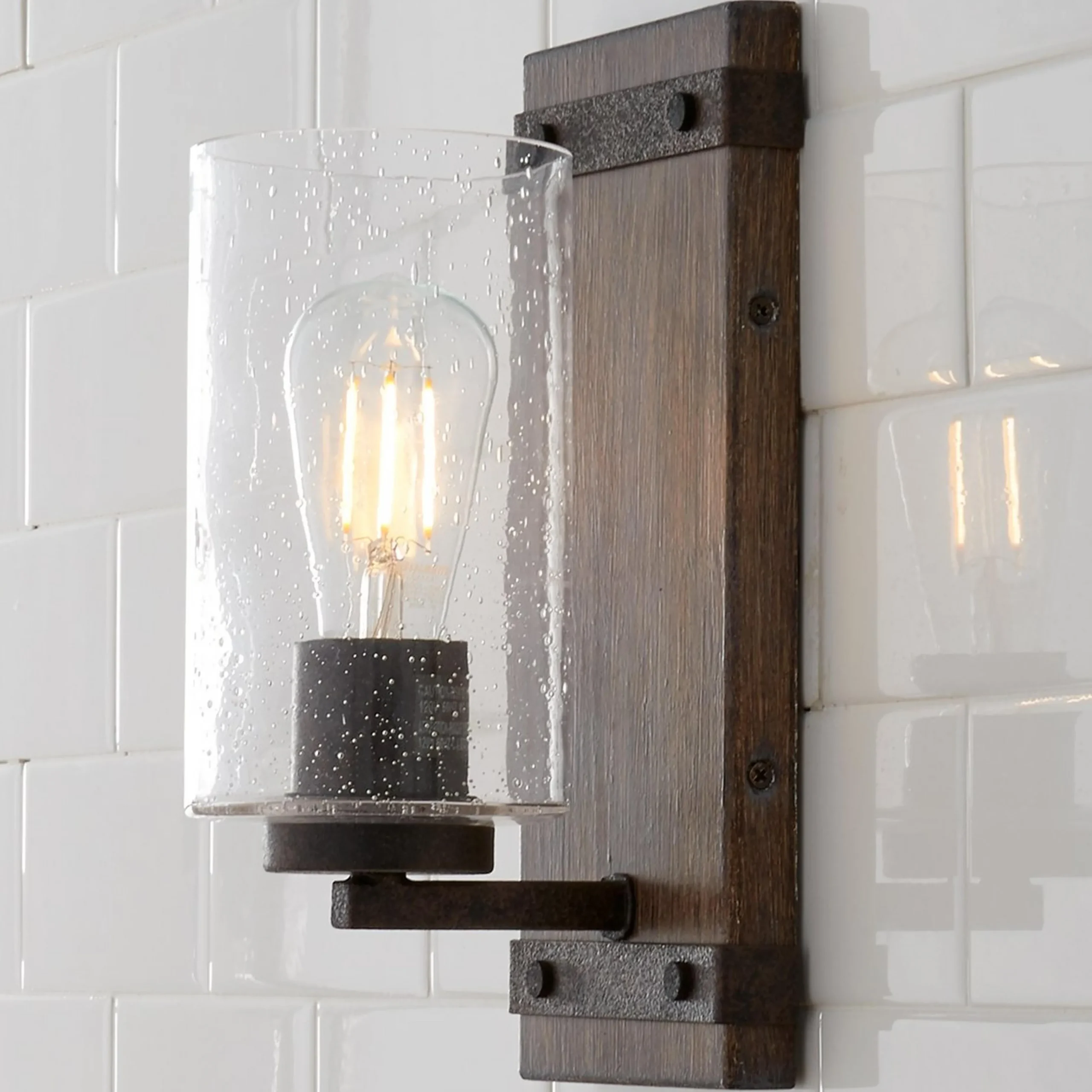 Timber Bath Sconce
