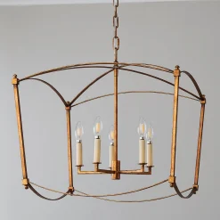 Traditional Beaux Square Lantern - 5 Light