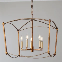 Traditional Beaux Square Lantern - 5 Light
