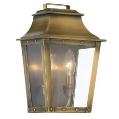Traditional Studded Tapered Outdoor Sconce - Small